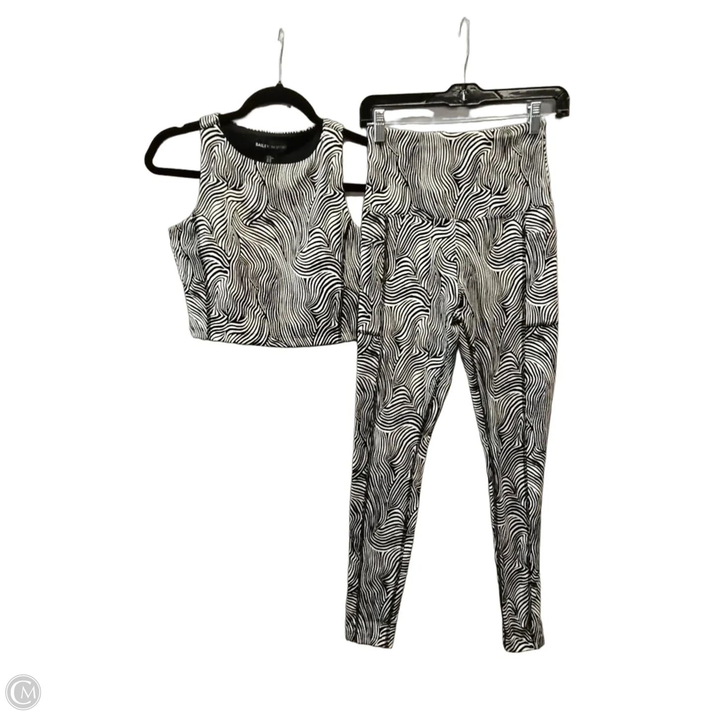 Athletic Pants 2pc By Bailey 44 In Zebra Print, Size: Xs