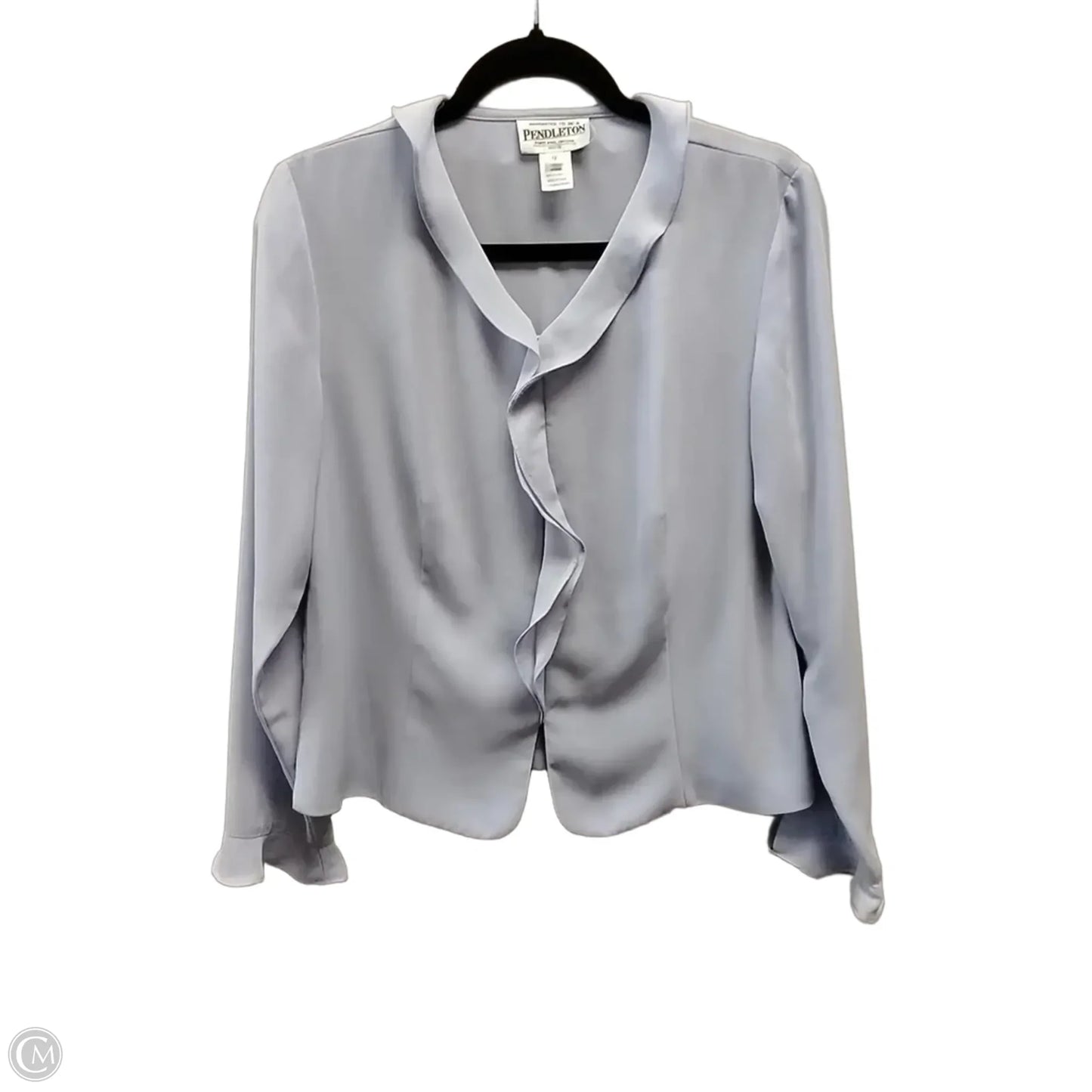 Blouse Long Sleeve By Pendleton In Purple, Size: 12