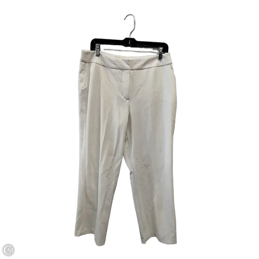 Pants Dress By Investments In White, Size: 12p