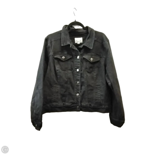 Jacket Denim By Market & Spruce In Black, Size: 2x