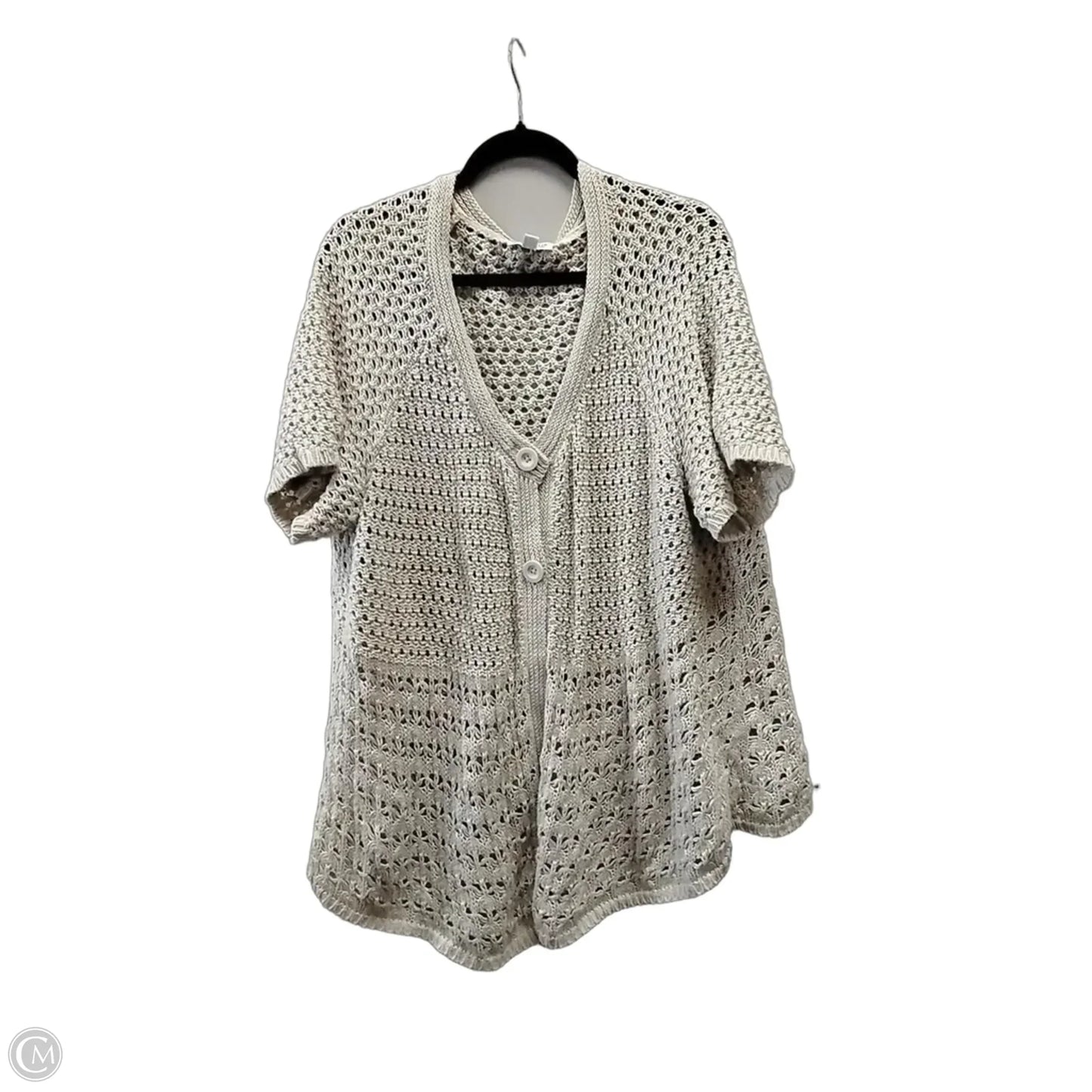 Sweater Cardigan By St Johns Bay In Beige, Size: 2x