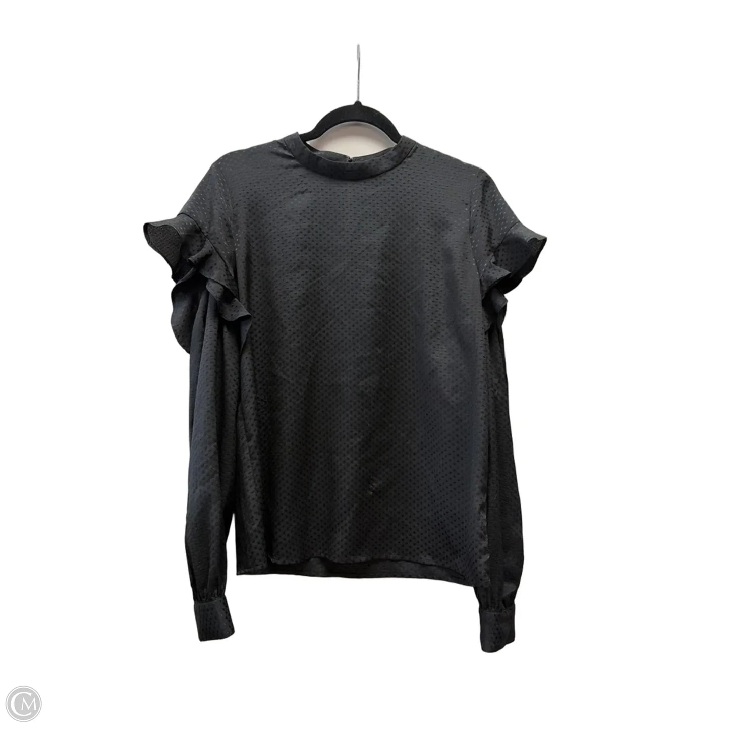 Blouse Long Sleeve By Express In Black, Size: M