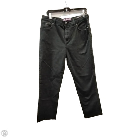 Jeans Straight By Gloria Vanderbilt In Black Denim, Size: 16