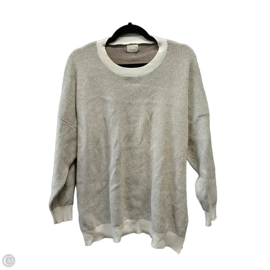 Sweater By Cme In Brown & Cream, Size: L