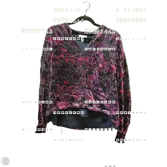 Top Long Sleeve By Evereve In Multi-colored, Size: M