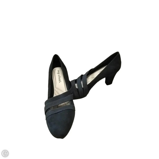 Shoes Heels Kitten By Easy Street In Navy, Size: 9