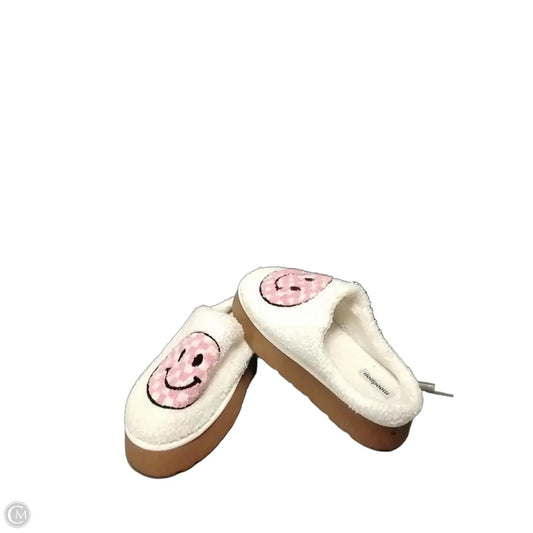 Slippers By Cme In Pink & White, Size: 11