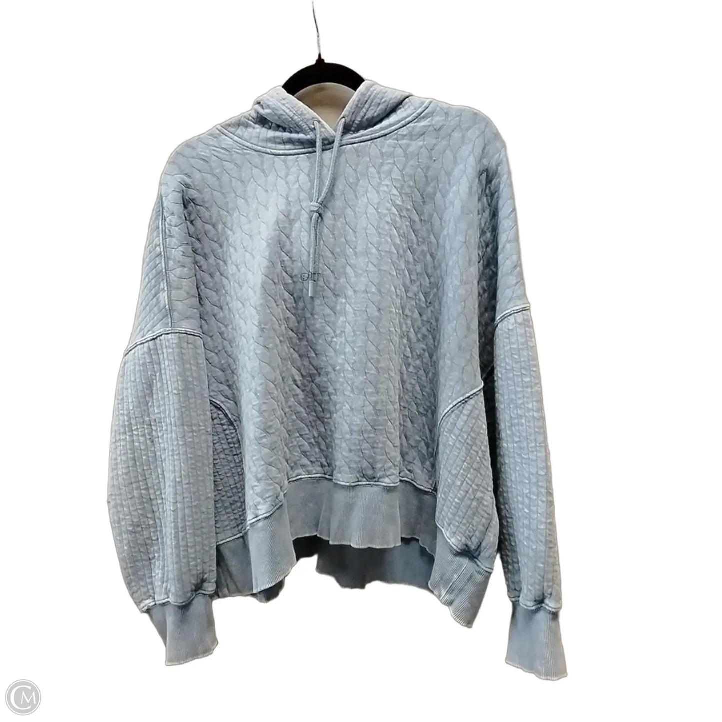Sweatshirt Hoodie By Cme In Blue, Size: M