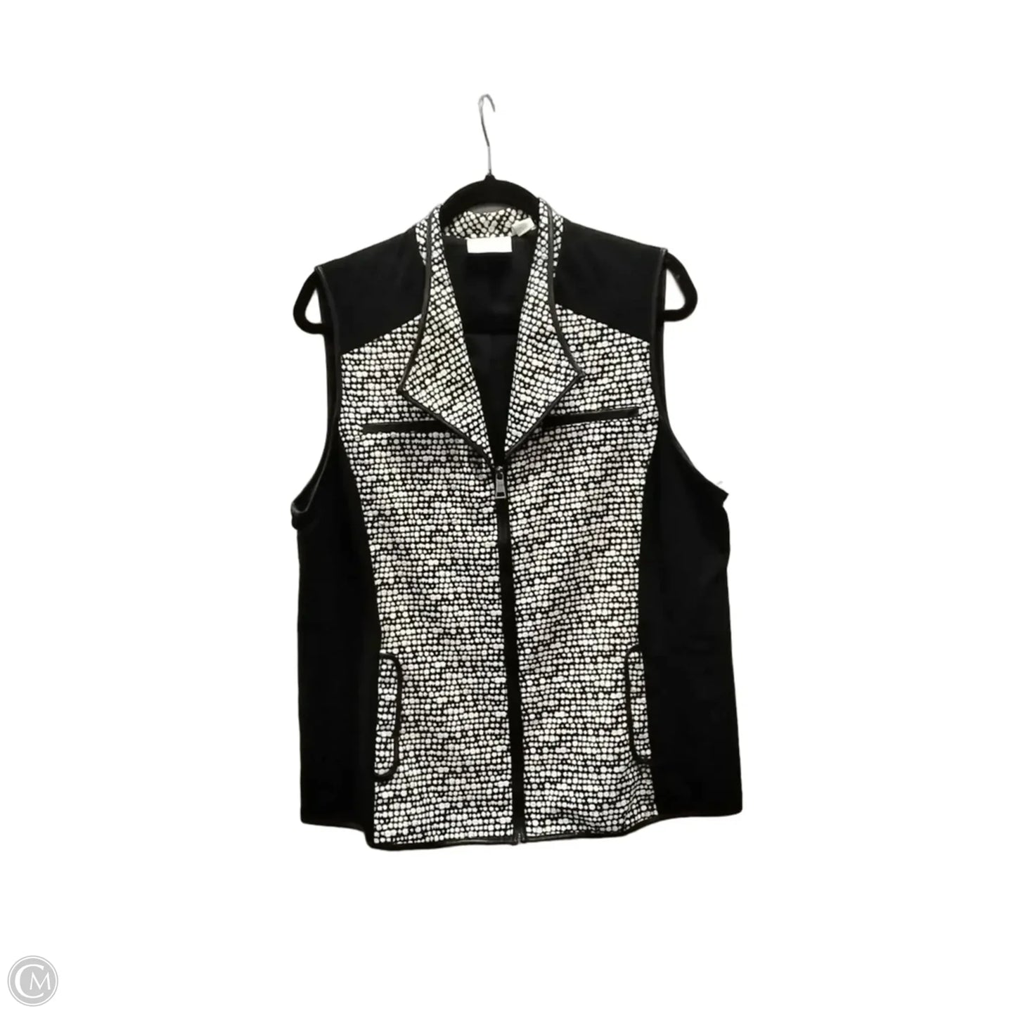 Jacket Other By Chicos In Black & White, Size: S