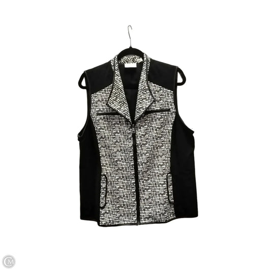 Jacket Other By Chicos In Black & White, Size: S
