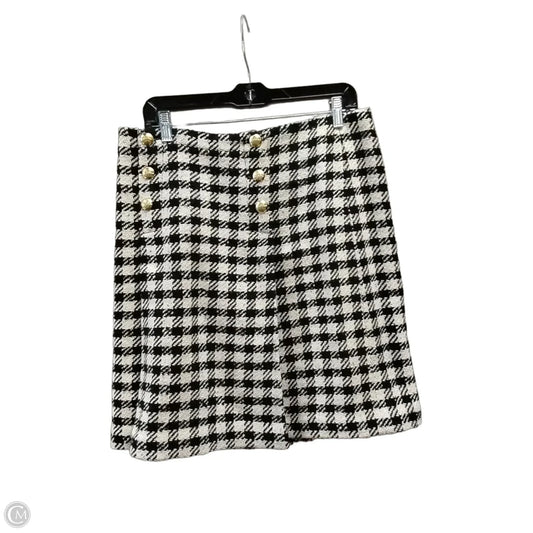 Skirt Midi By Talbots In Black & Cream, Size: 8