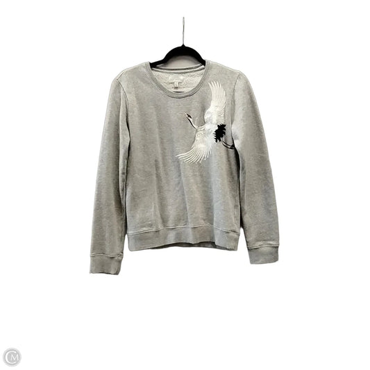 Sweatshirt Crewneck By Lucky Brand In Grey, Size: S