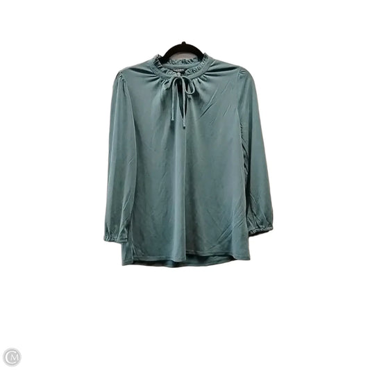 Blouse Long Sleeve By Lucky Brand In Blue, Size: S