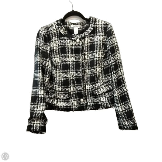 Blazer By White House Black Market In Plaid Pattern, Size: 8