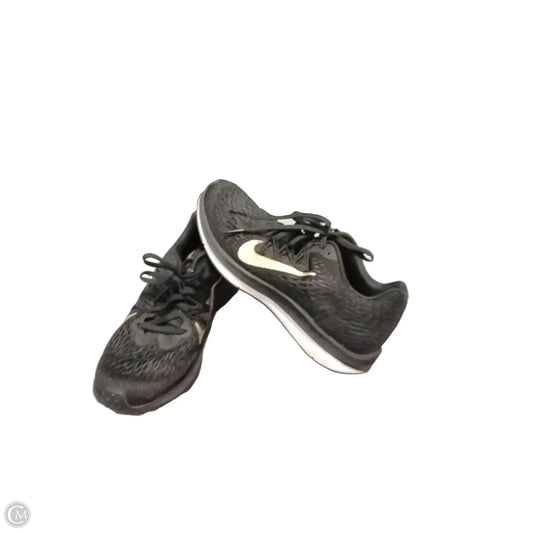 Shoes Athletic By Nike In Black & Gold, Size: 6.5