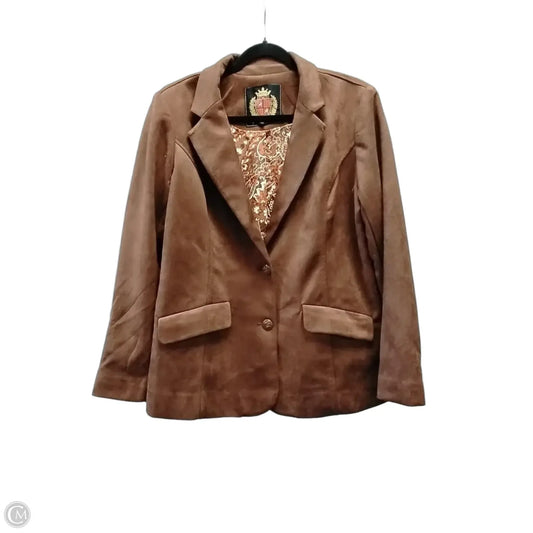 Blazer By Isaac Mizrahi Live Qvc In Brown, Size: M