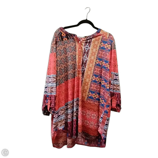 Top Long Sleeve By Chelsea And Theodore In Paisley Print, Size: 2x