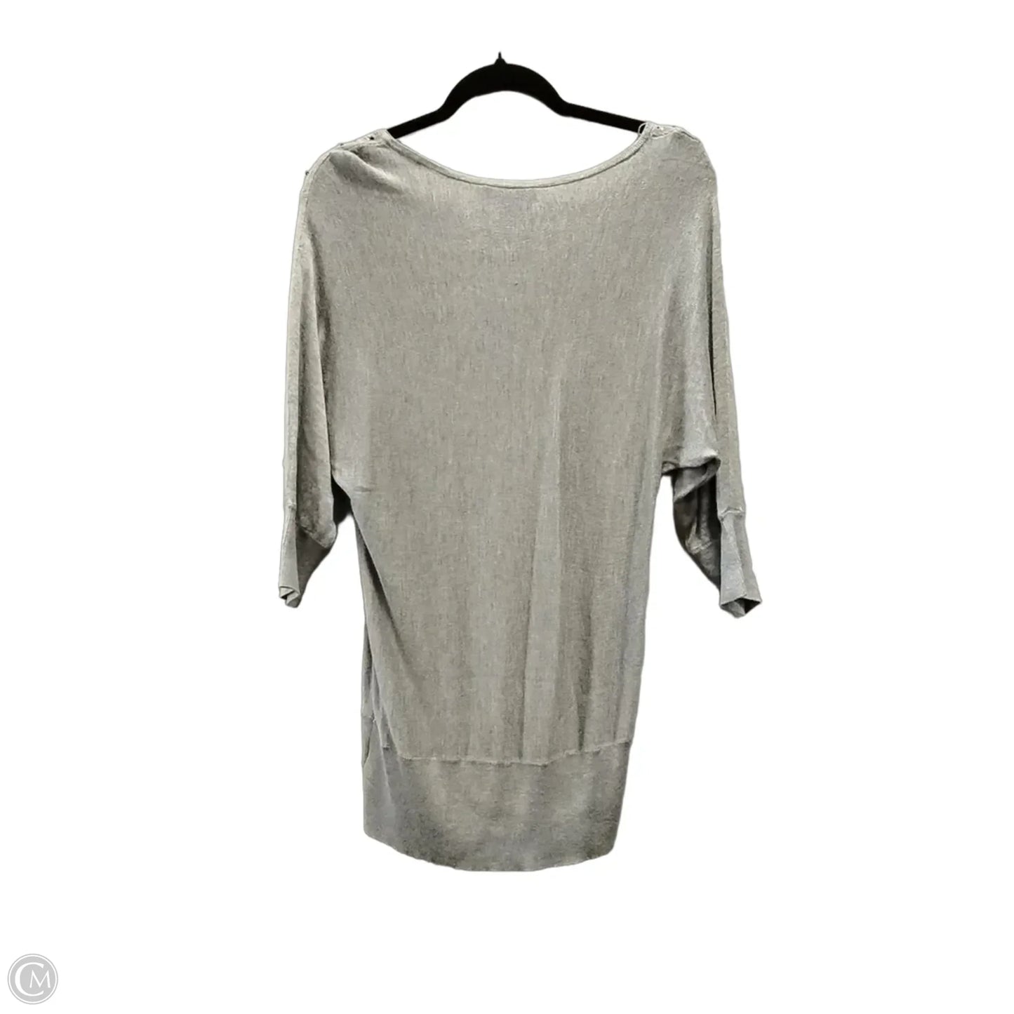 Top 3/4 Sleeve By White House Black Market In Grey, Size: M