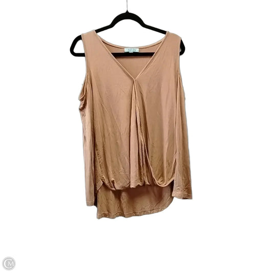 Top Long Sleeve By She + Sky In Orange, Size: L