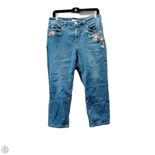 Jeans Straight By Croft And Barrow In Blue, Size: 10