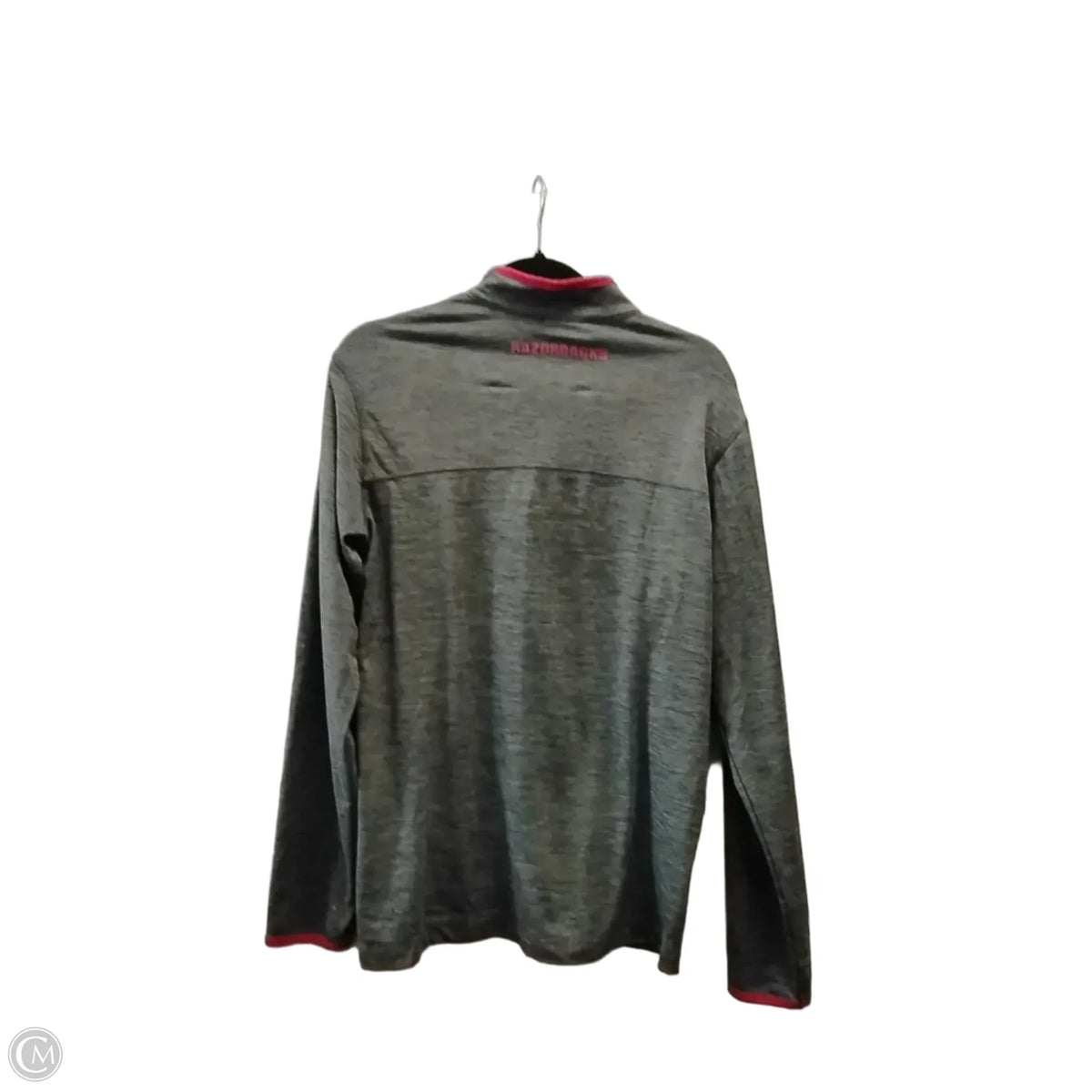 Athletic Sweatshirt Collar By Colosseum In Grey & Red, Size: S
