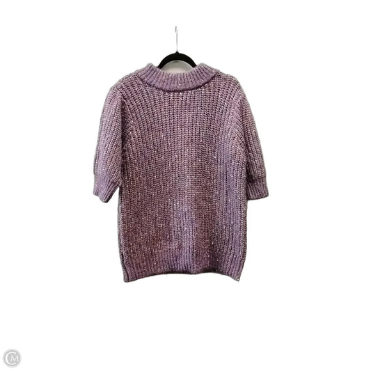 Sweater Short Sleeve By Maurices In Purple, Size: Xl