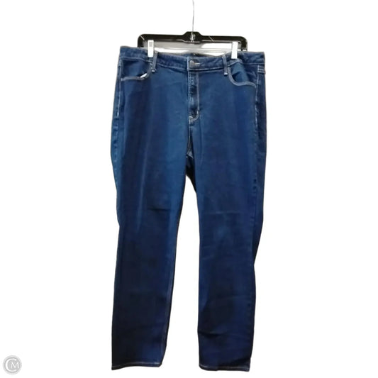 Jeans Straight By Old Navy In Blue Denim, Size: 18