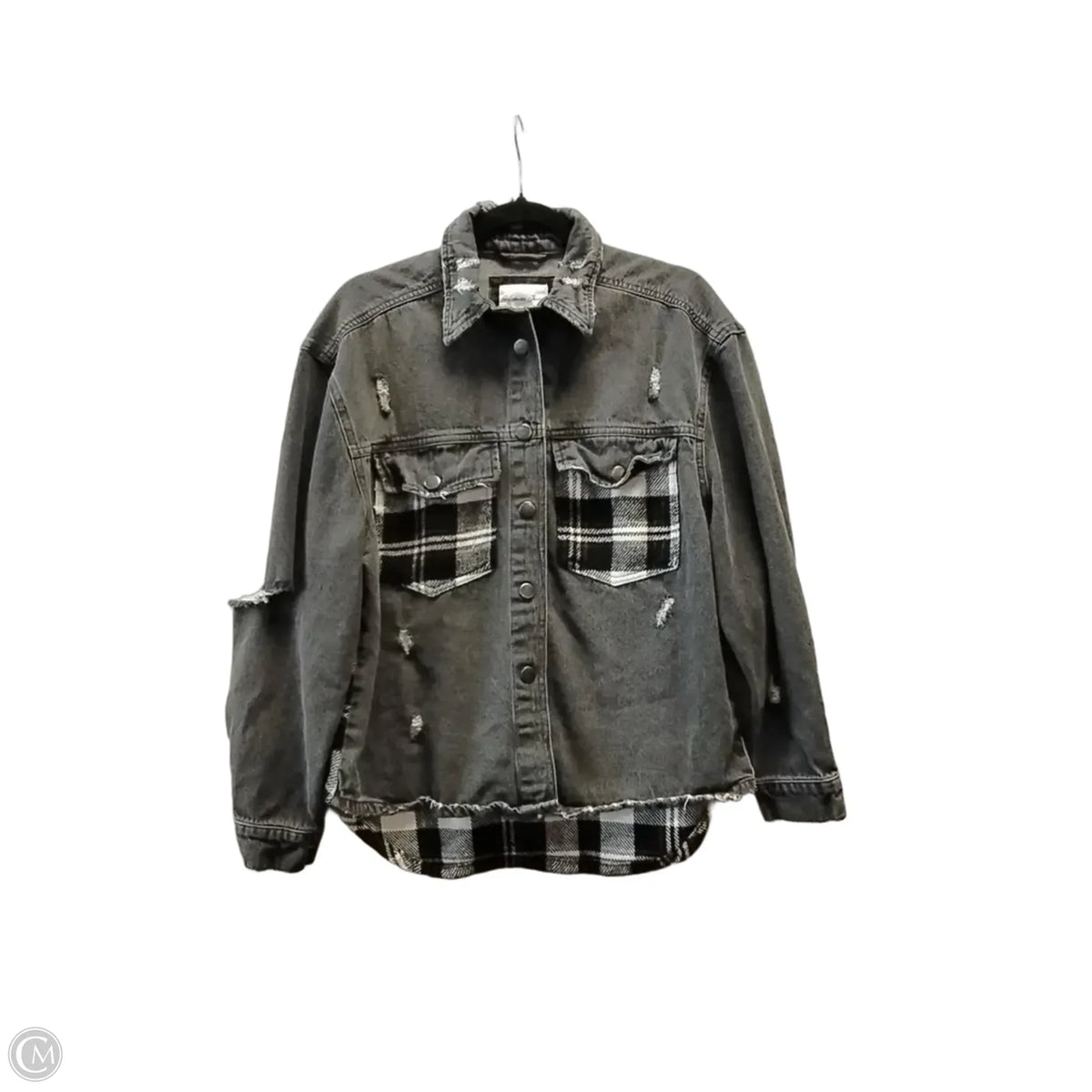 Jacket Denim By Cme In Black, Size: M