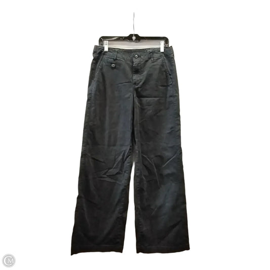 Jeans Straight By American Eagle In Black Denim, Size: 6