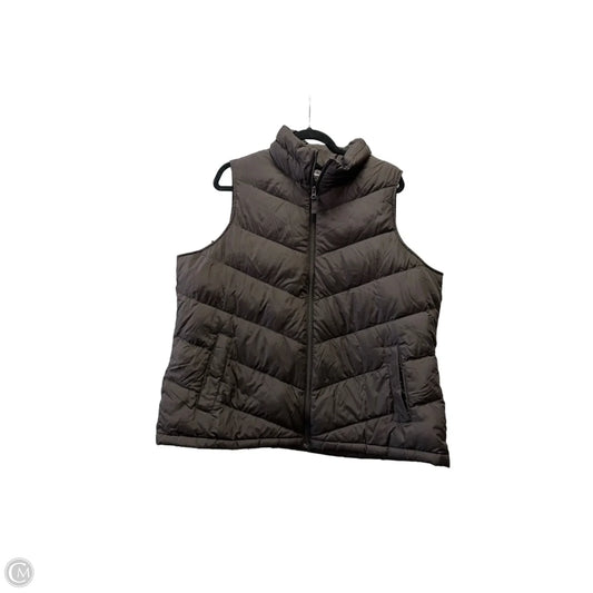 Vest Puffer & Quilted By Lands End In Brown, Size: 1x
