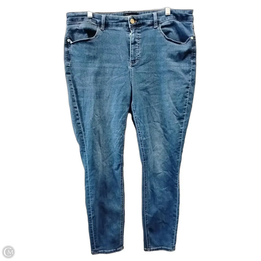 Jeans Skinny By Talbots In Blue Denim, Size: 18w