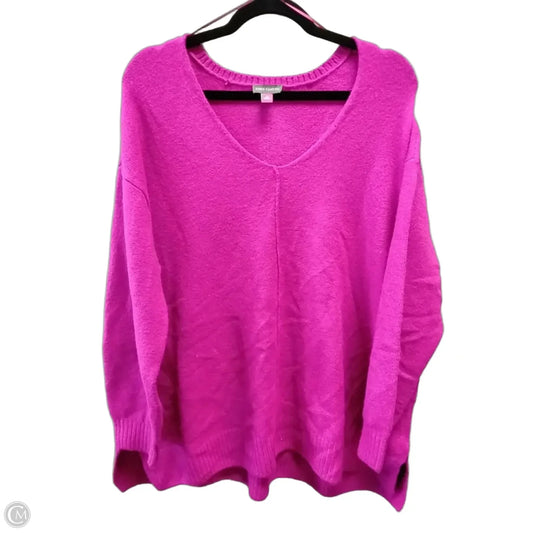 Sweater By Vince Camuto In Pink, Size: 1x