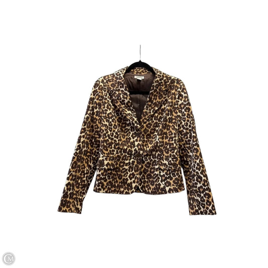Blazer By Harolds In Animal Print, Size: 10