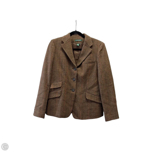 Blazer By Lauren By Ralph Lauren In Brown, Size: 10