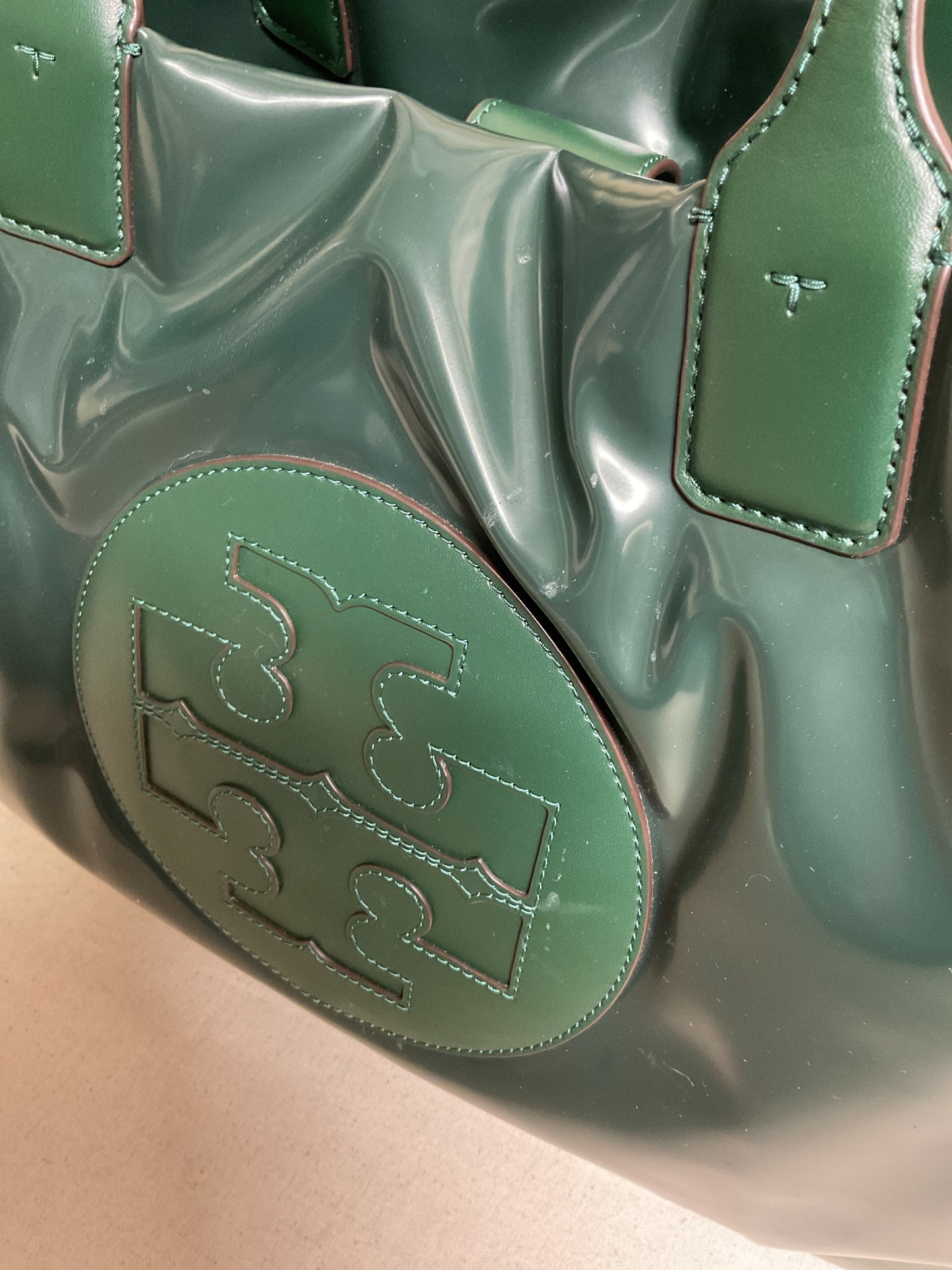 Tote Designer By Tory Burch In Green, Size:Large