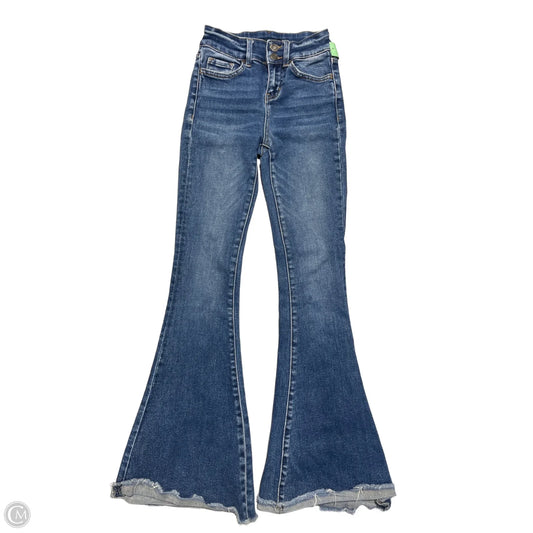 Jeans Flared By Flying Monkey In Blue Denim, Size: 0