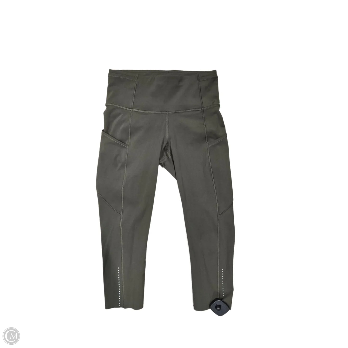 Athletic Capris By Lululemon In Green, Size: 4