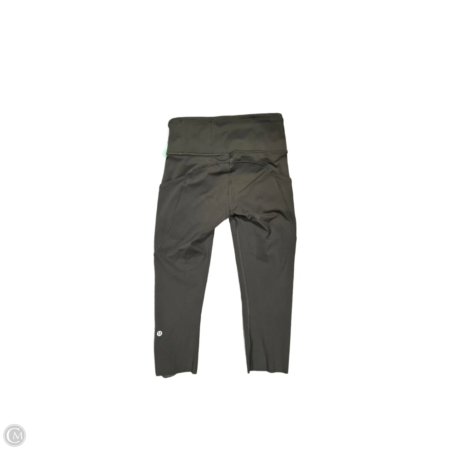 Athletic Capris By Lululemon In Green, Size: 4