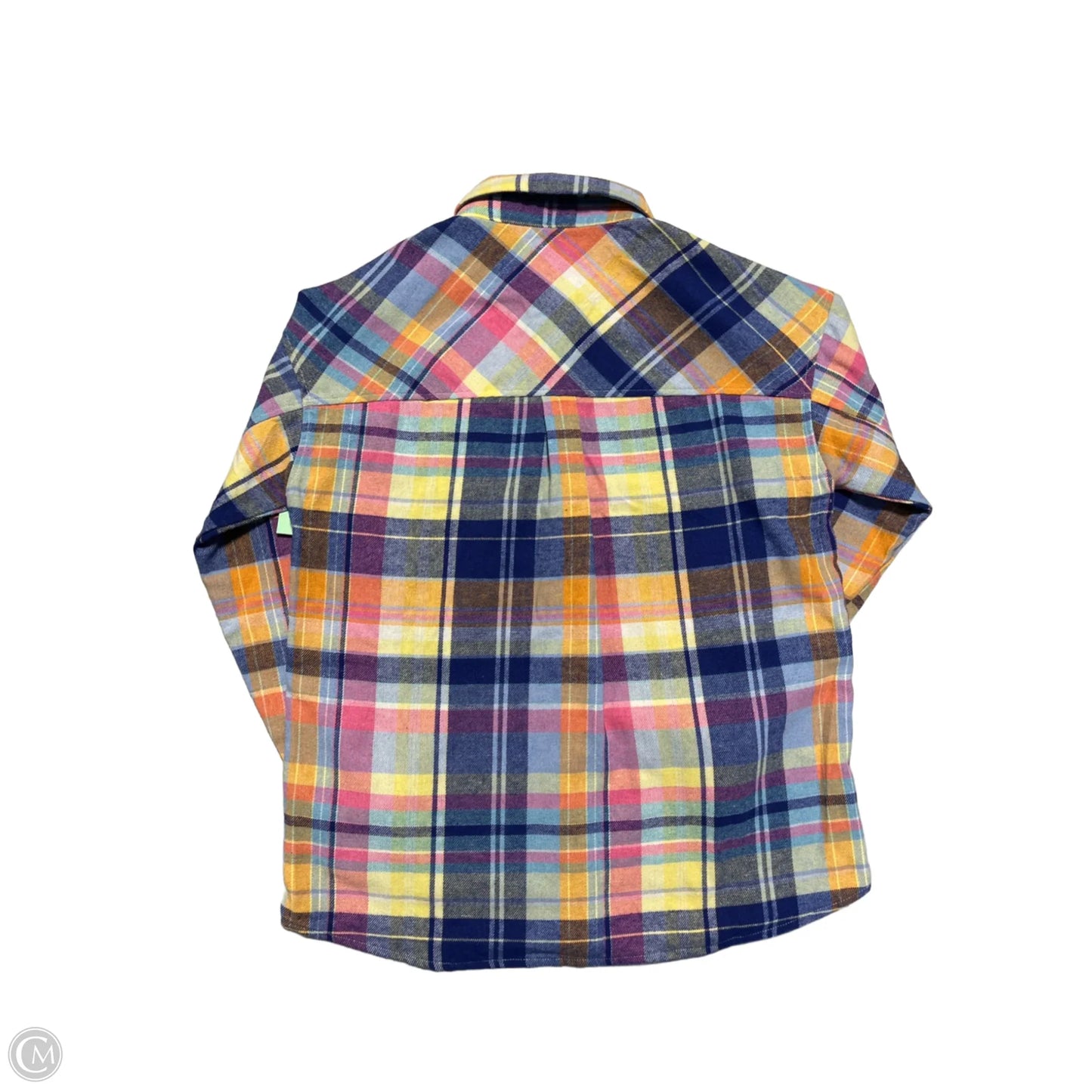 Top Long Sleeve By Staccato In Plaid Pattern, Size: M