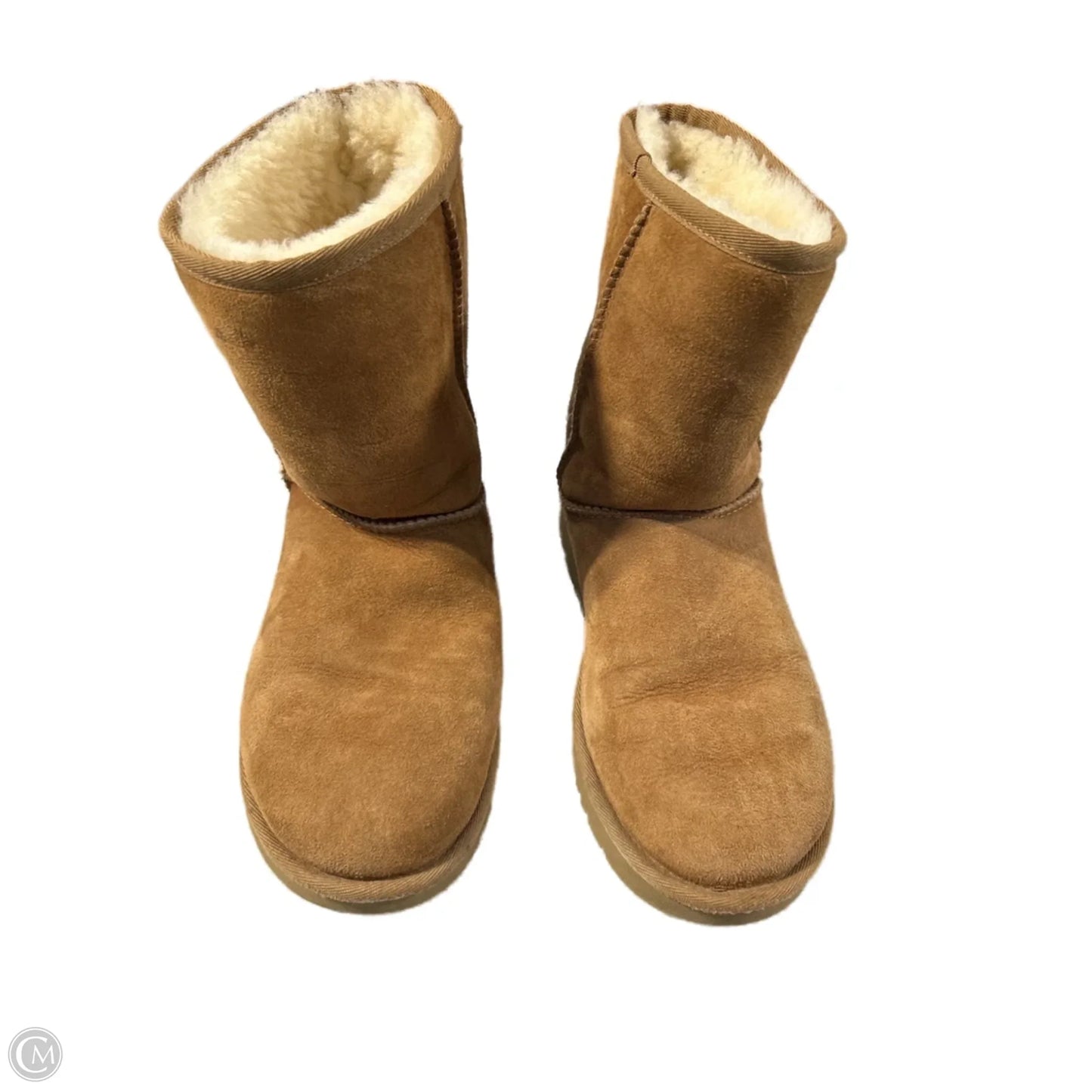 Boots Designer By Ugg In Brown, Size: 7