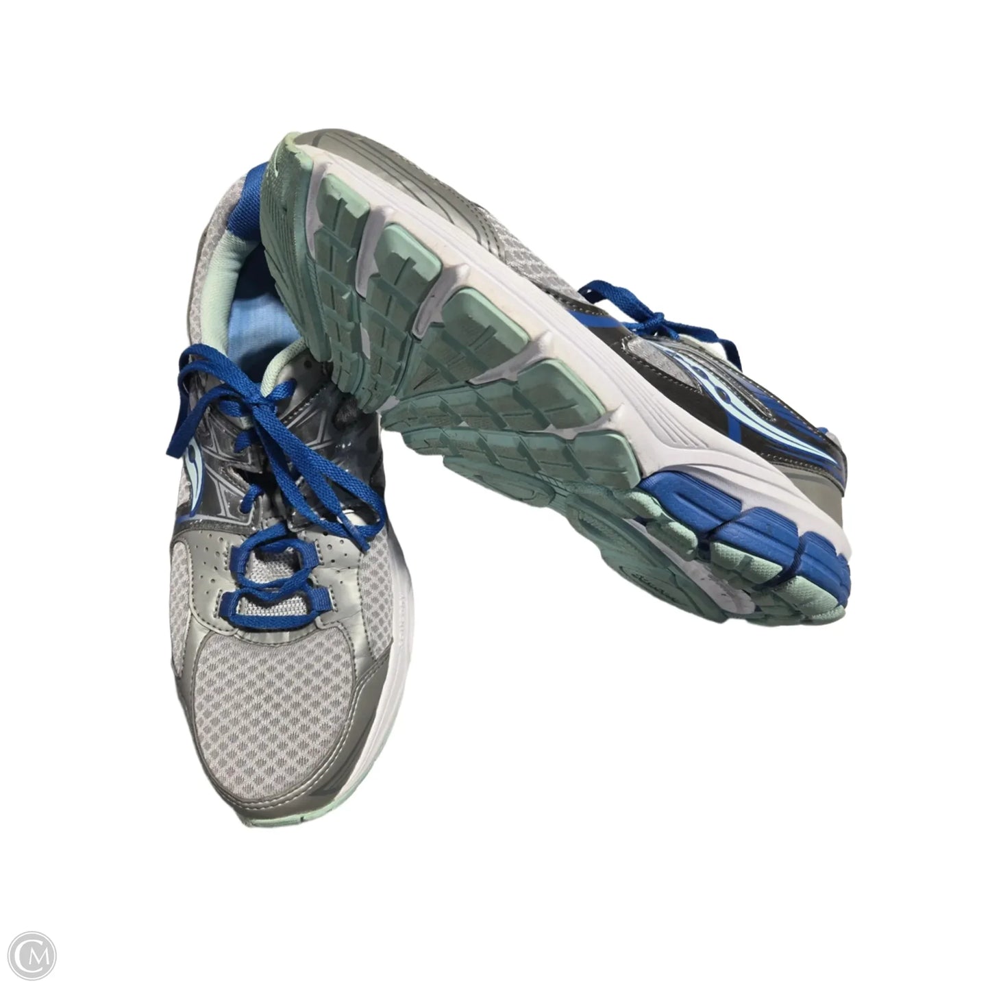 Shoes Athletic By Saucony In Silver, Size: 12