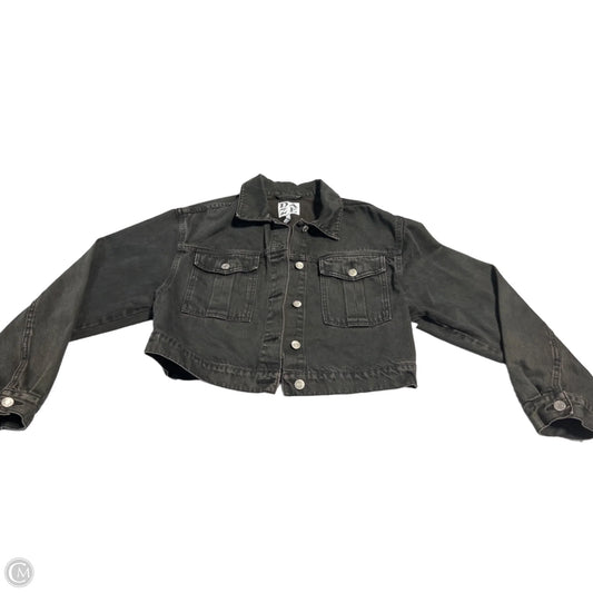 Jacket Denim By Daze In Black Denim, Size: M