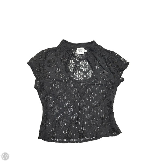 Top Short Sleeve By Cme In Black, Size: S