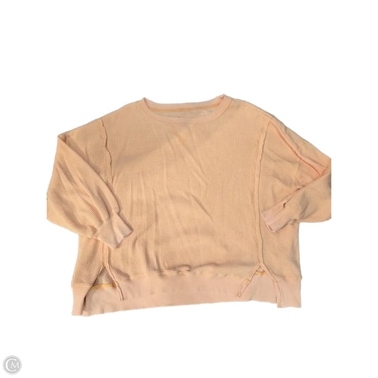 Top Long Sleeve By American Eagle In Yellow, Size: L