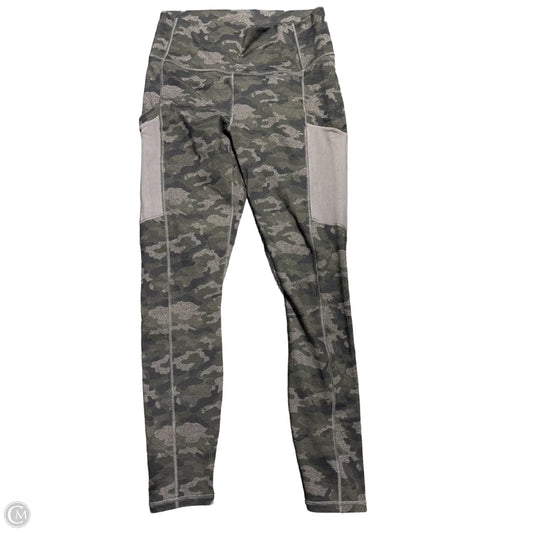 Athletic Leggings By Fabletics In Camouflage Print, Size: L