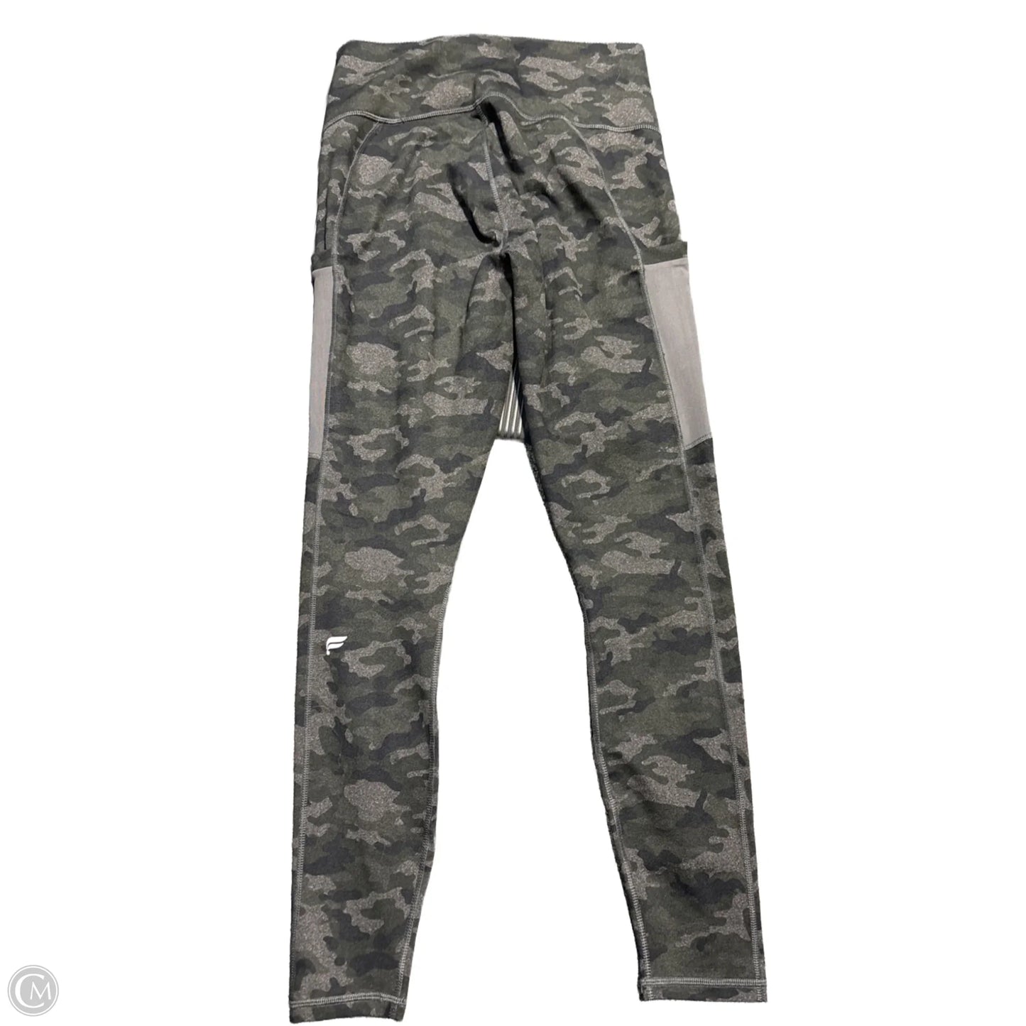 Athletic Leggings By Fabletics In Camouflage Print, Size: L