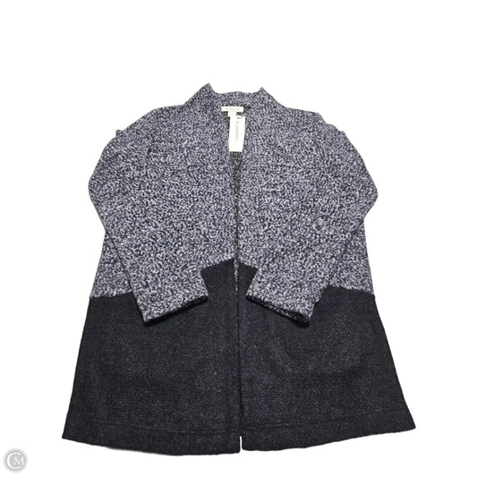 Sweater Cardigan By Liz Claiborne In Blue, Size: S