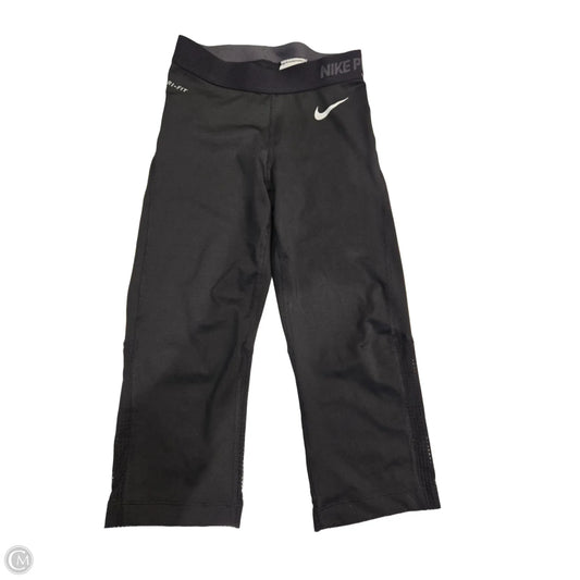 Athletic Capris By Nike In Black, Size: Xs