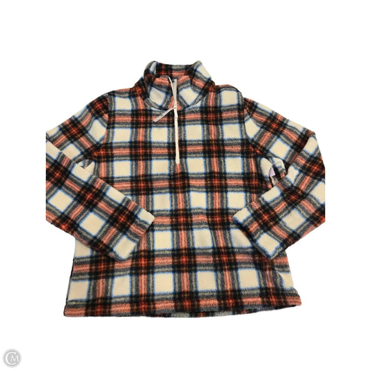 Top Long Sleeve By J. Crew In Plaid Pattern, Size: M