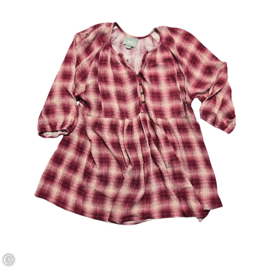 Top 3/4 Sleeve By Maeve In Pink, Size: Xs